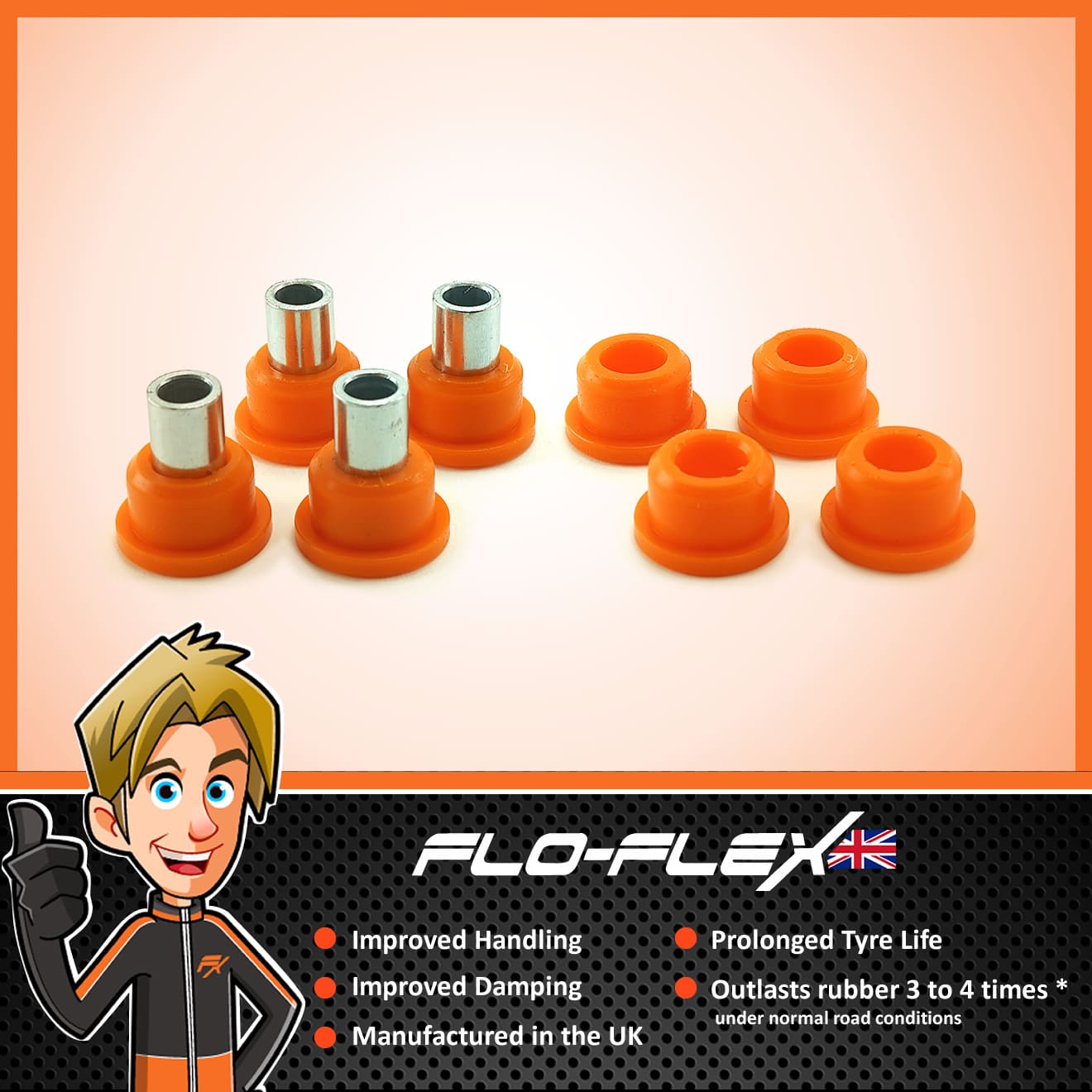 VW Transporter T4 Steering Rack Bush Set FloFlex