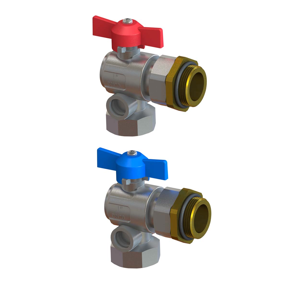 Ball valve with elbow Flooré Värmegolv