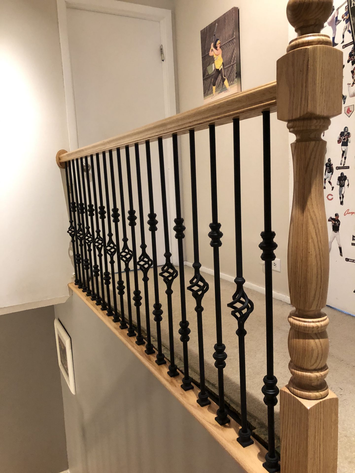 Iron Spindles and oak hand rails Chicago, FLOORecki LLC, Flooring