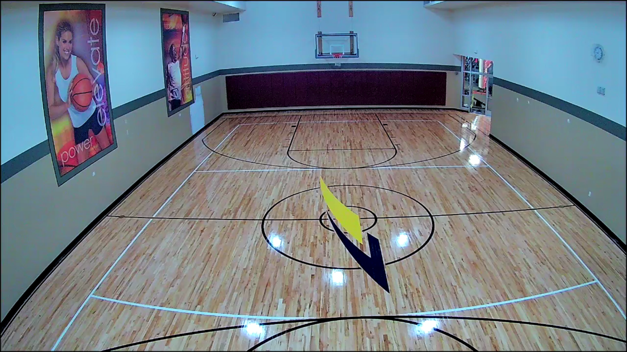La Fitness basketball court Chicago, FLOORecki LLC, Flooring Installation, Hardwood Flooring