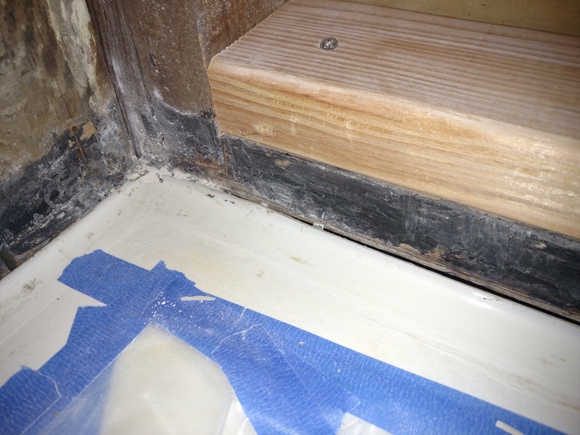 Drywall to Backerboard transition in tiled showers