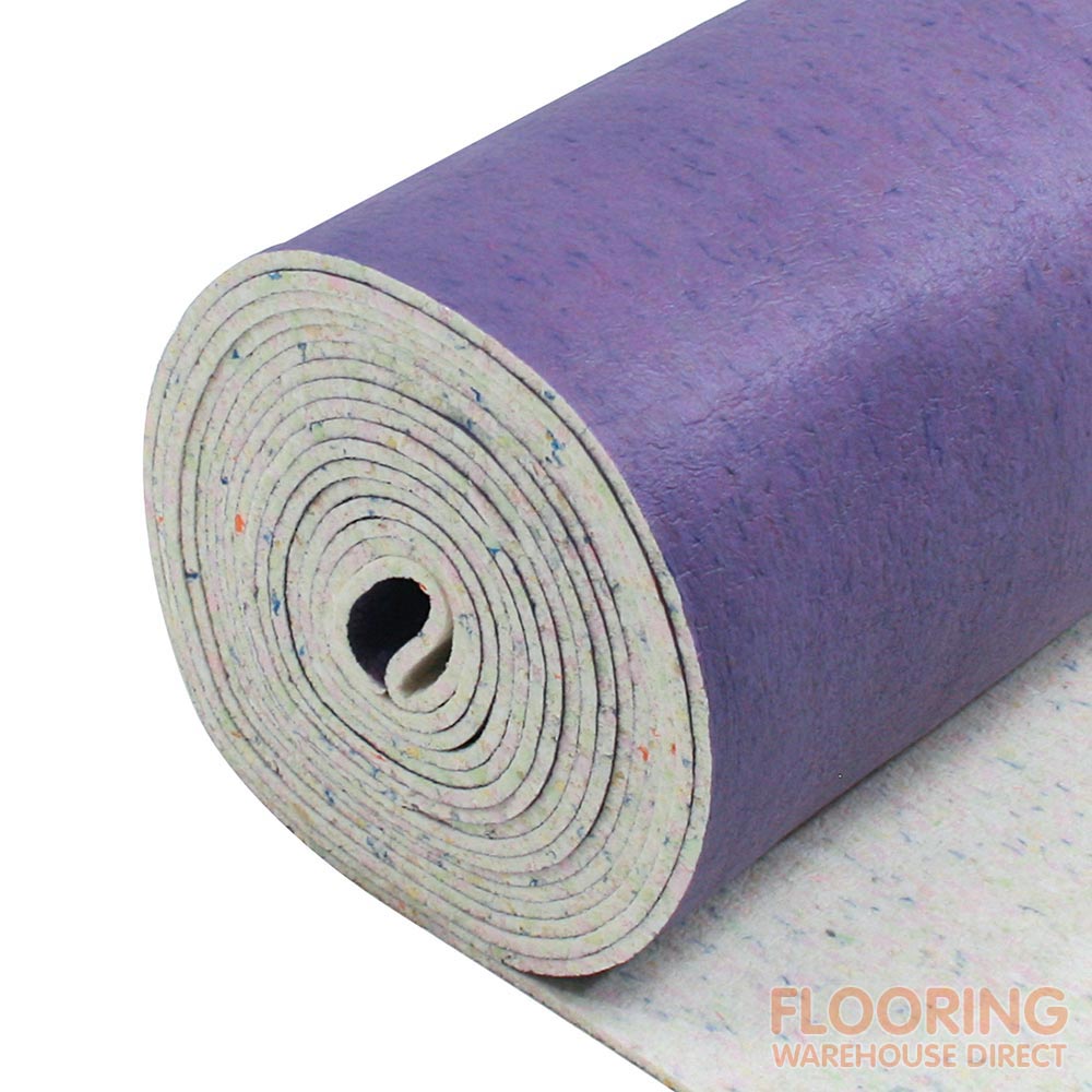 QA Springback Silver Luxury 8mm Carpet Underlay 15m2 Roll Flooring Warehouse Direct