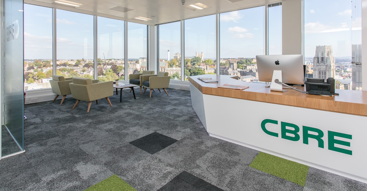 CBRE new office space refreshes working culture with Interface