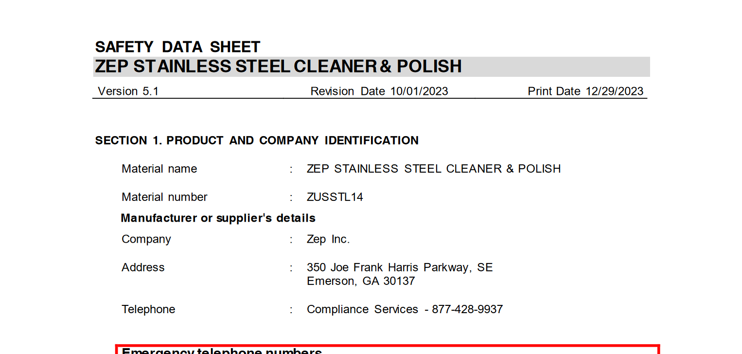 Floorite SDS Page Floorite