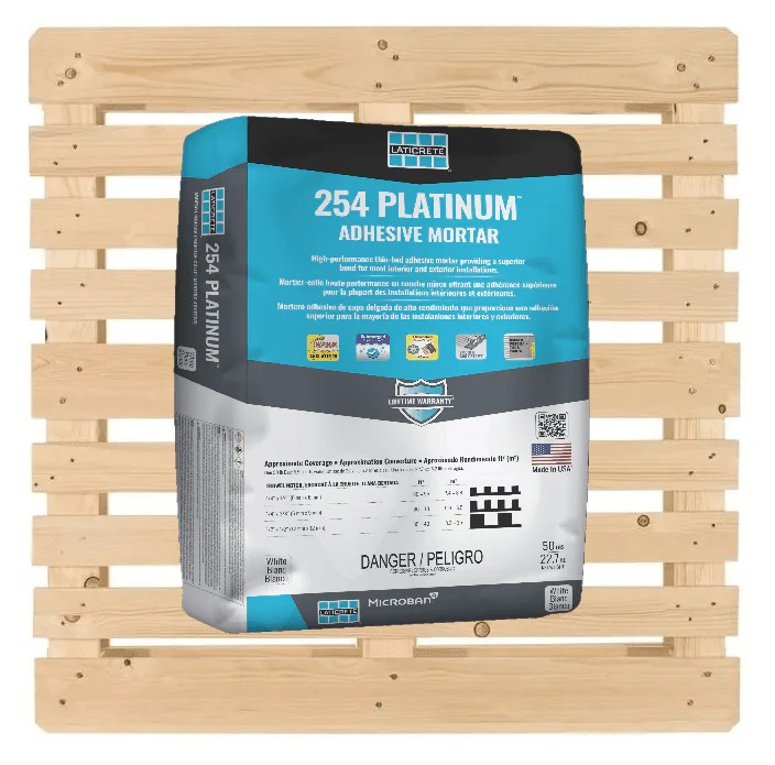 Laticrete 254 Platinum Thin-Set White - Full Pallet – FloorLife