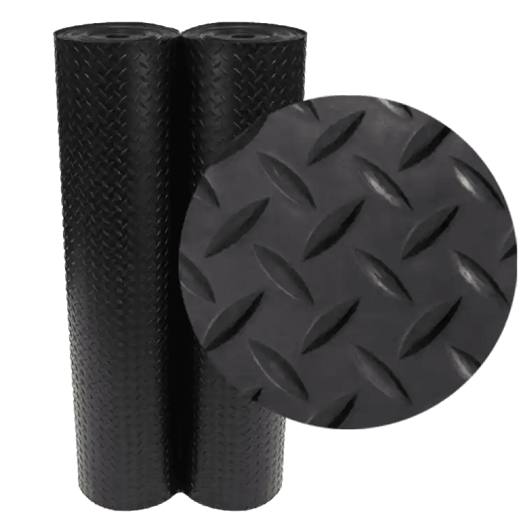 "Diamond Plate" Roll Rubber Matting