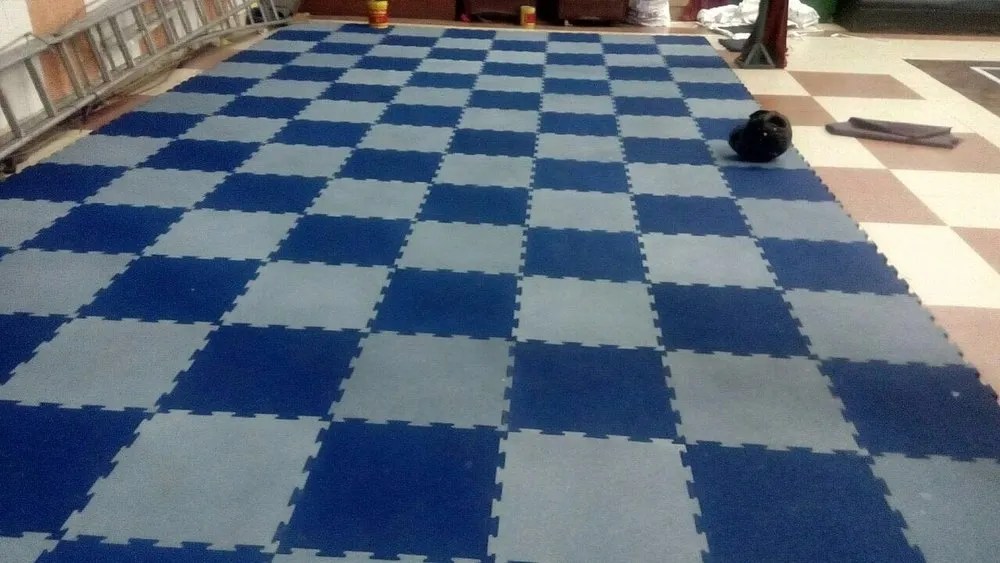 Interlocking Color Rubber Floor Tile, For Gym Floors Nigeria