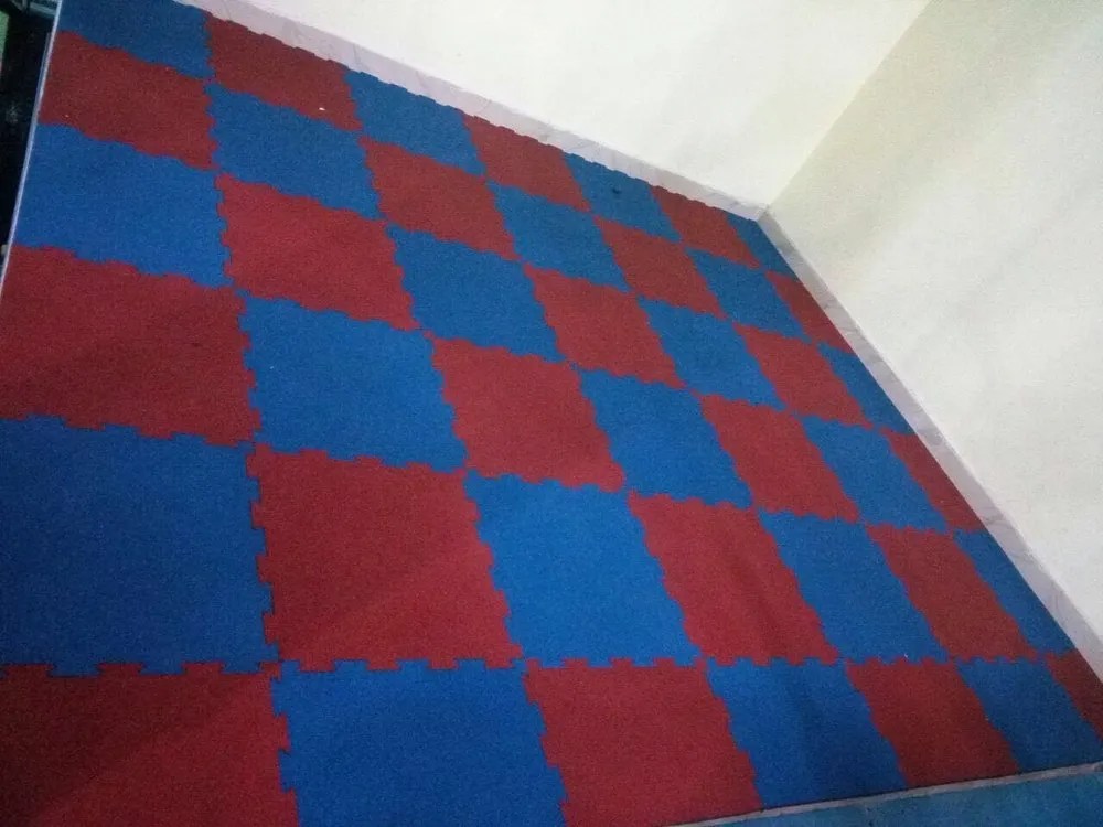 Interlocking Color Rubber Floor Tile, For Gym Floors Nigeria