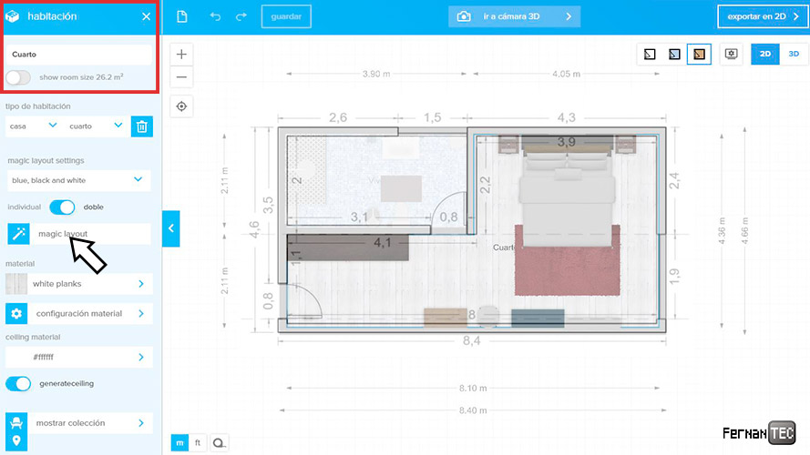 Tutorial creacion planos 2D y 3D FloorPlanner 2022