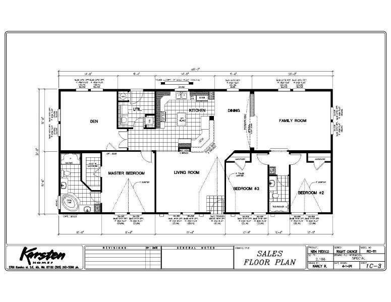 Karsten Mobile Home Floor Plans floorplans.click