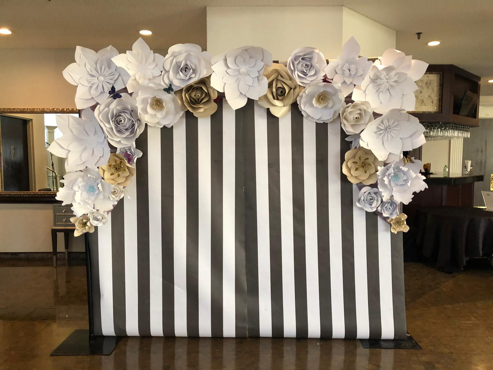 Kate Spade Paper Flower Wall Rental Flower Wall Rentals