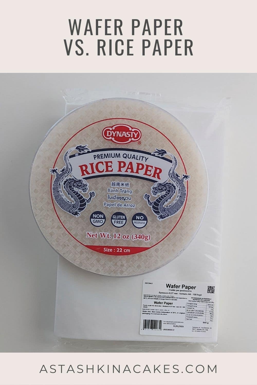 Is wafer paper the same as rice paper? Florea Cakes