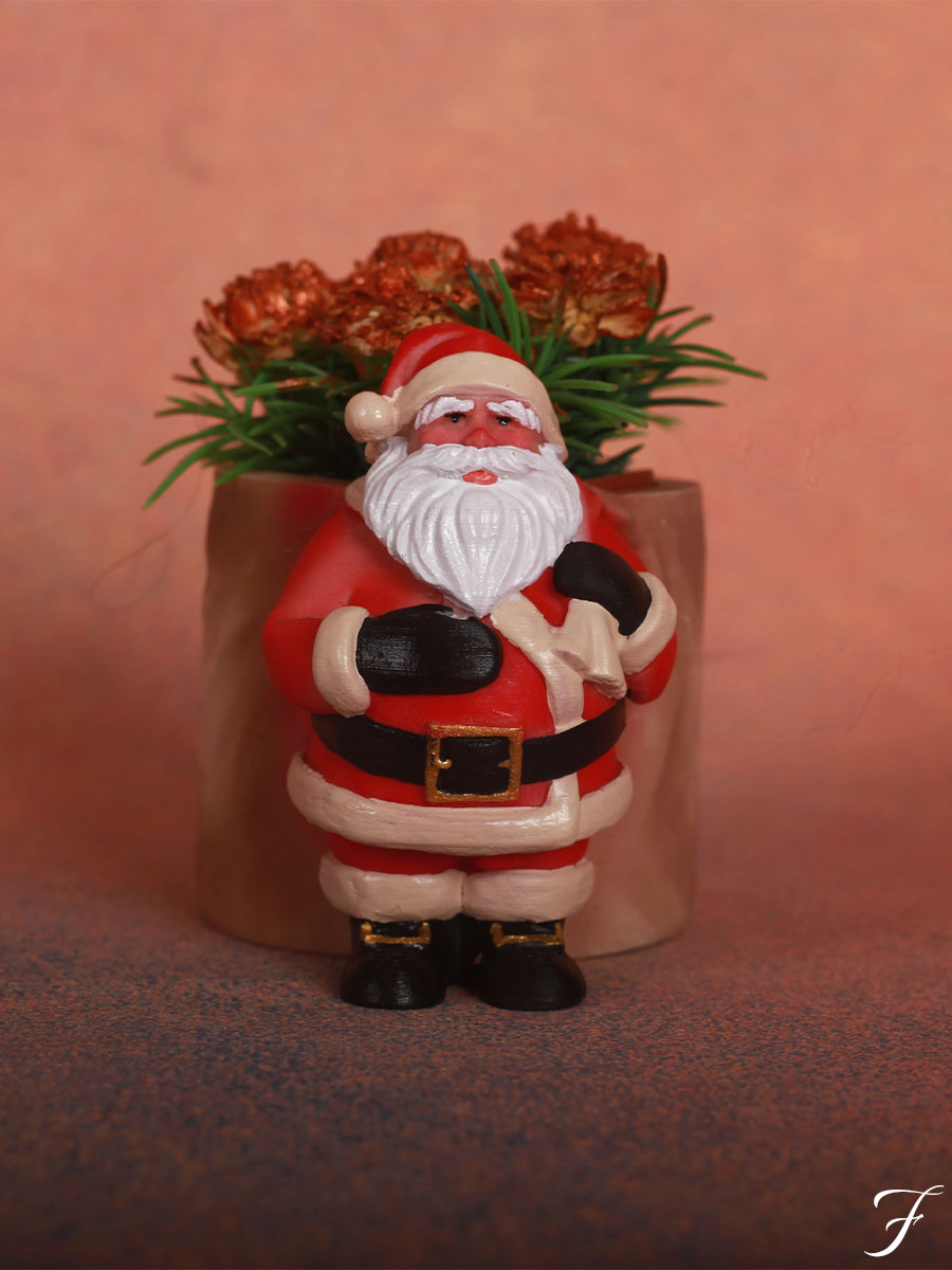 Santa Claus Planter Poly Resin flower Pot Floren