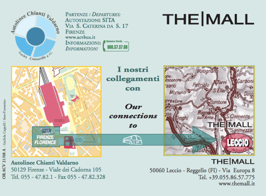 Map Of Florence Mall The Mall, Florence Florence On Line