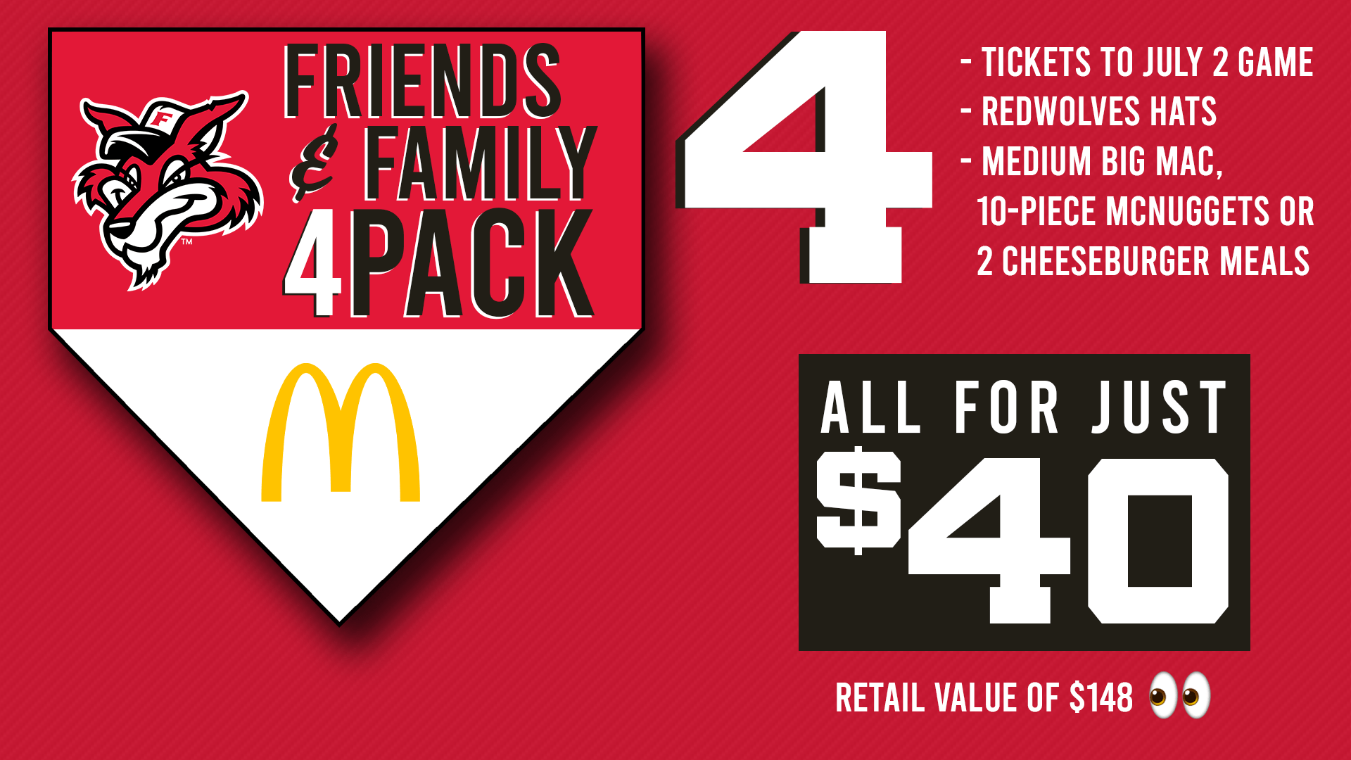 florence redwolves 2023 schedule RedWolves announce McDonald’s Friends and Family 4Pack