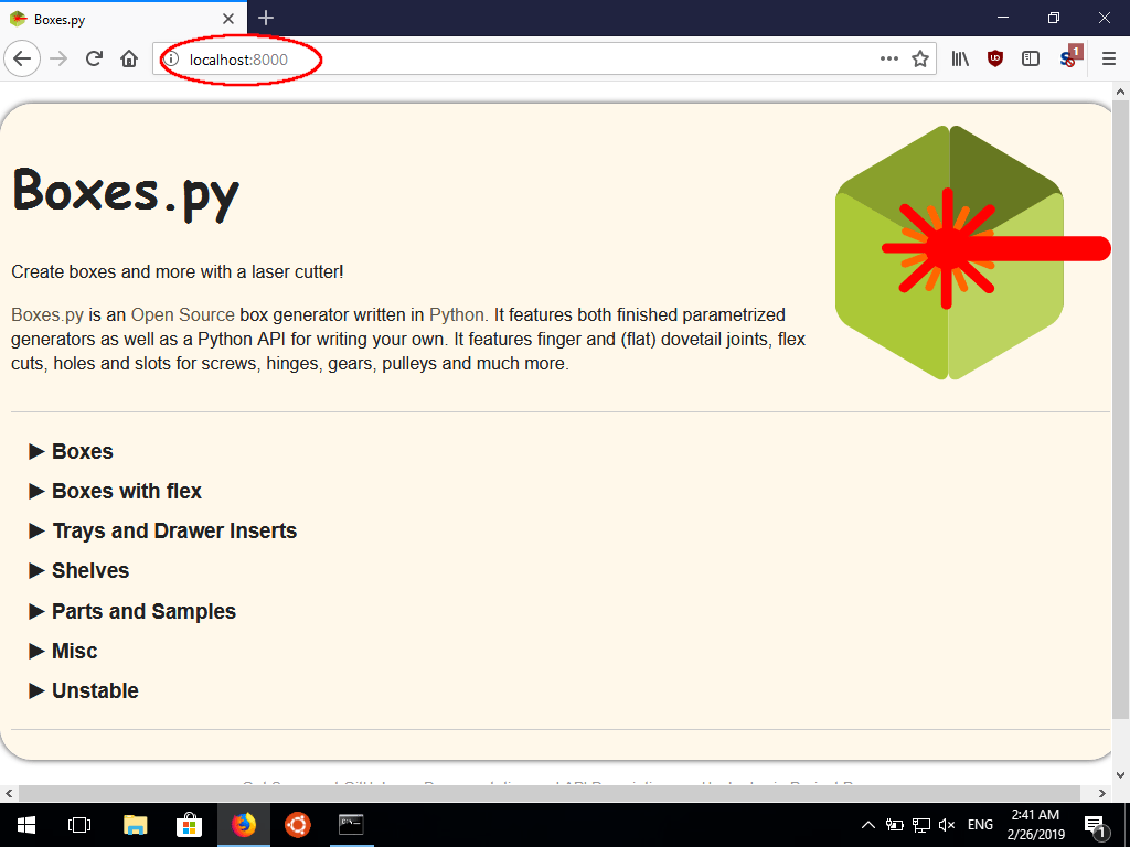Windows — boxes.py documentation