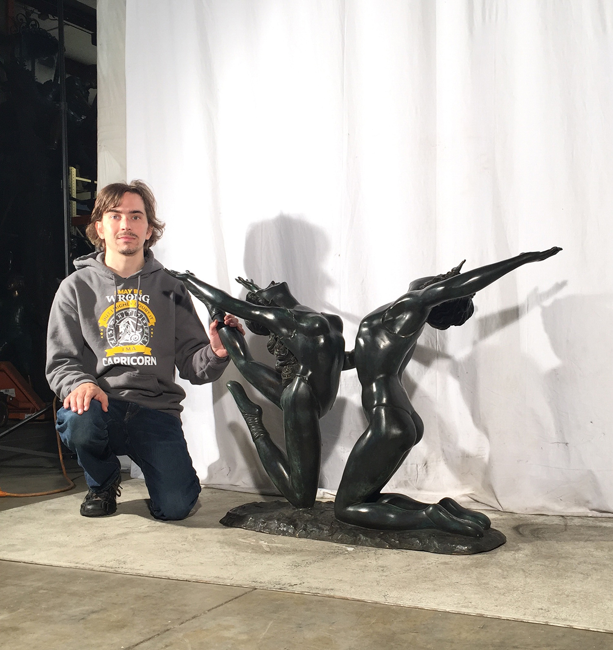 Bronze Dancing Couple Table Base Sculpture Florida Bronze Statues