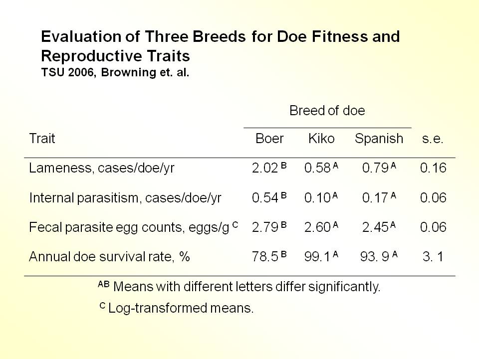 Why Kikos? Compare Kiko Goats with Boer Goats