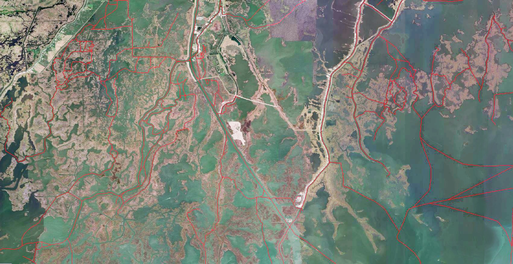 West and East Louisiana Marine Map