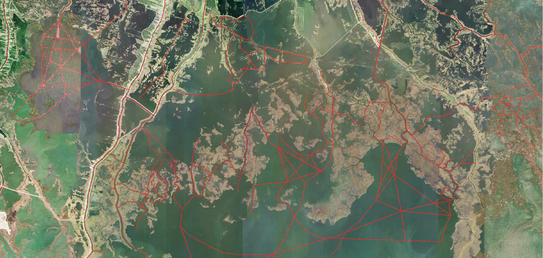 West and East Louisiana Marine Map