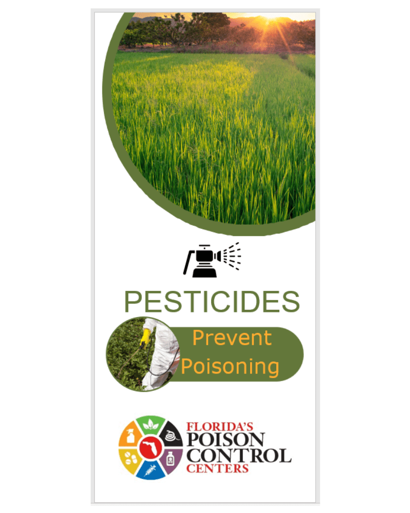 Prevent Pesticides Poisoning Florida's Poison Control Centers