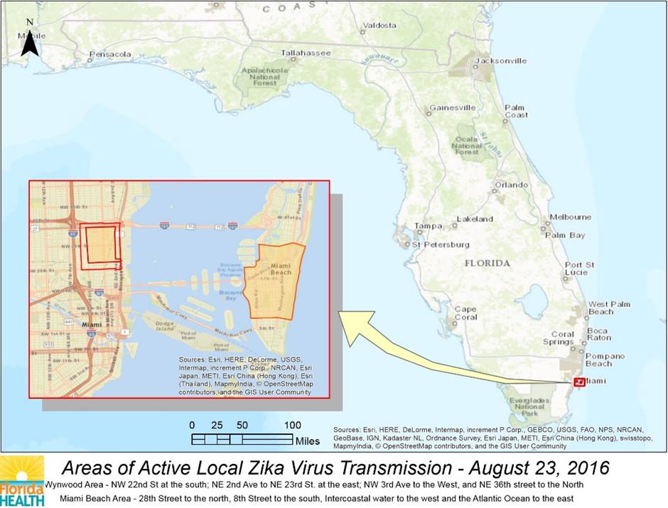 Florida DOH identifies cases of locally transmitted Zika in Pinellas