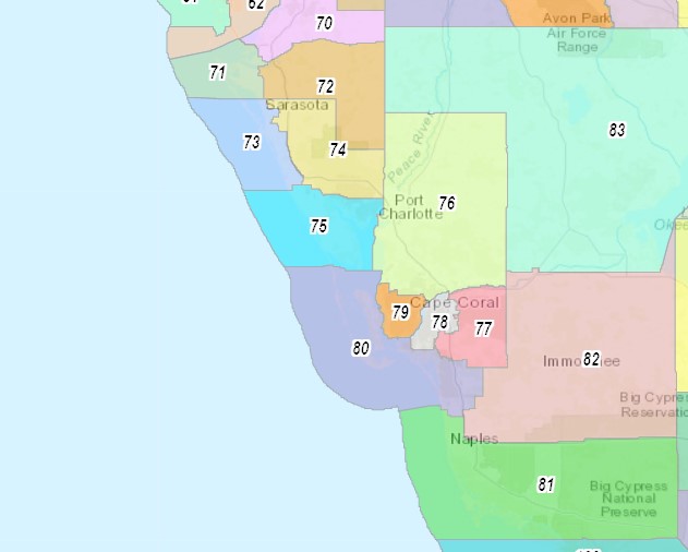 Naples Zip Code Map Fl Mathilda