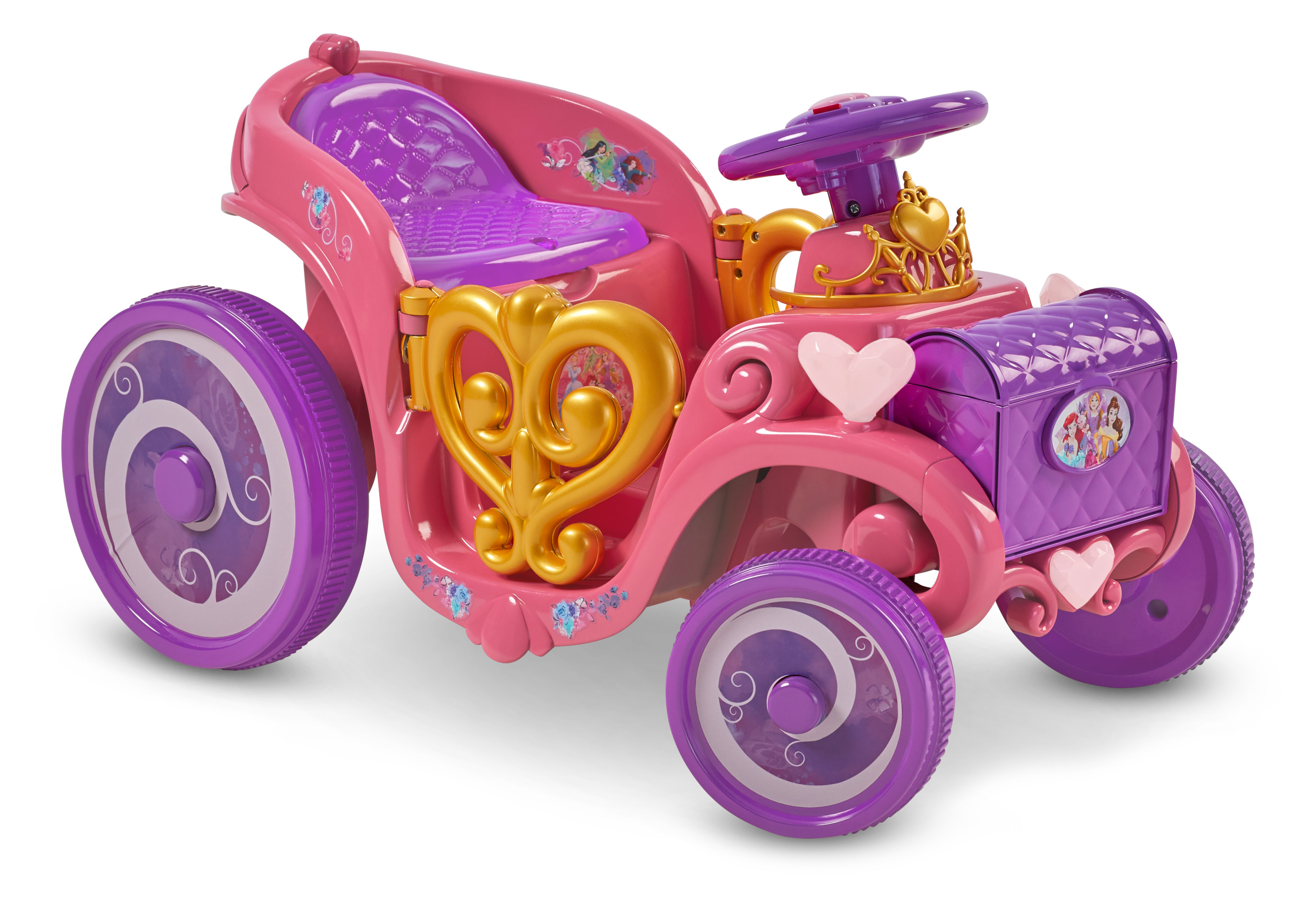 Disney Princess Enchanted Adventure Carriage Quad, 6Volt RideOn Toy