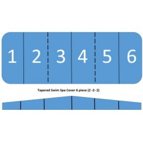 6 piece Swim Spa Cover With Rounded Corners Spa Cover replacement hot