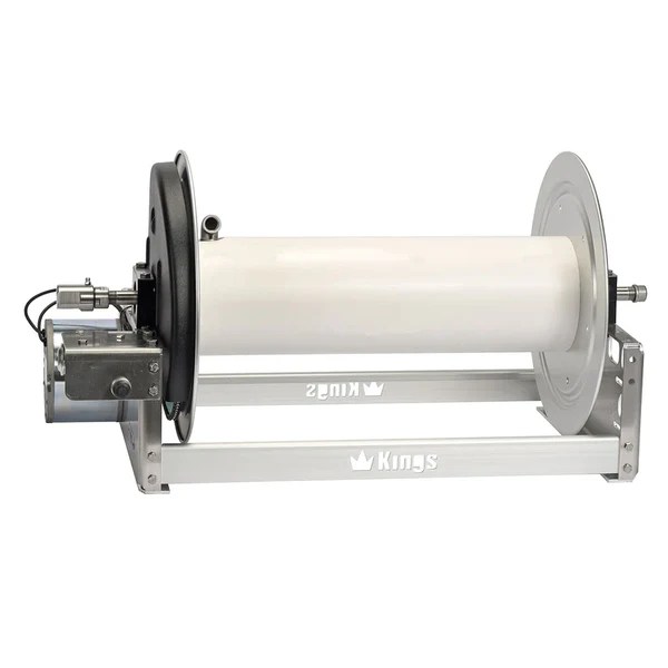Kings 18" Aluminum Electric Hose Reel with Stainless Steel Manifold