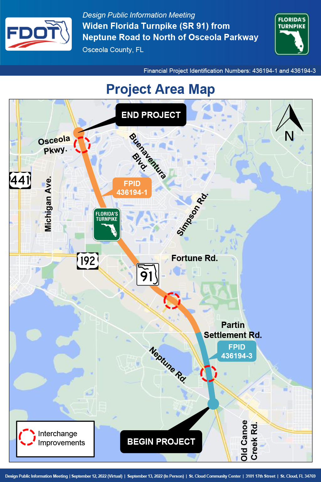 Widen Turnpike Mainline from Neptune Road to Osceola Parkway Exhibit
