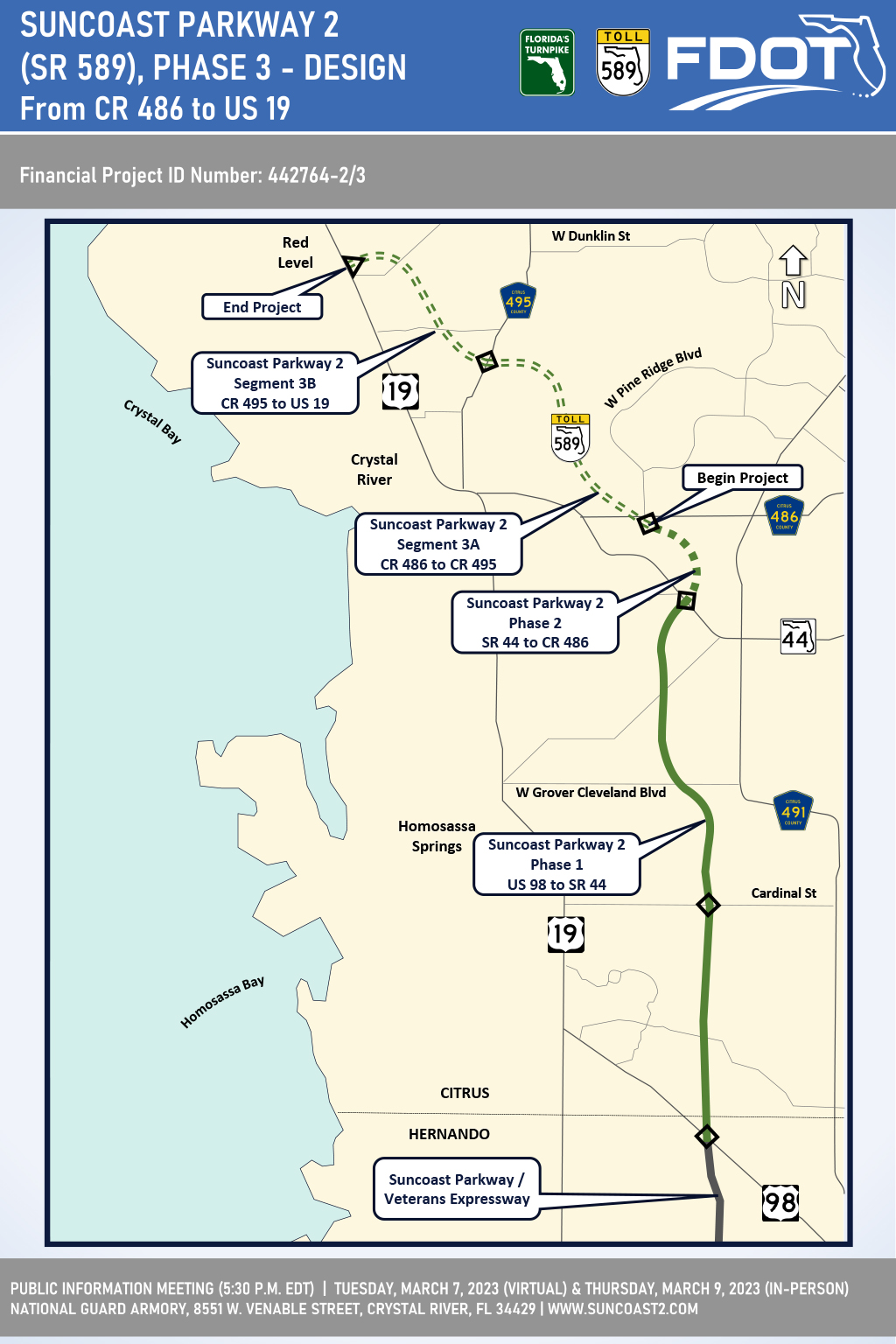 Suncoast Parkway 2, CR 486 to US 19 Public Meeting Exhibit Room