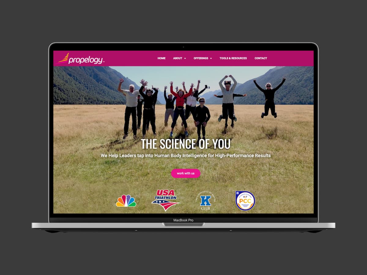 Propelogy Website Design, Graphic Design, Logo Design, Lawrence, KS