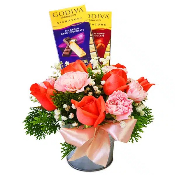 Romancing Godiva Bouquet Flower Chocolate