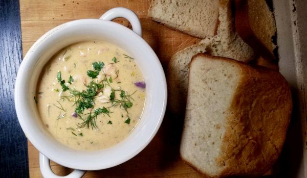 Gluten Free New England Lobster Chowder A Classic Crock Flour Farm