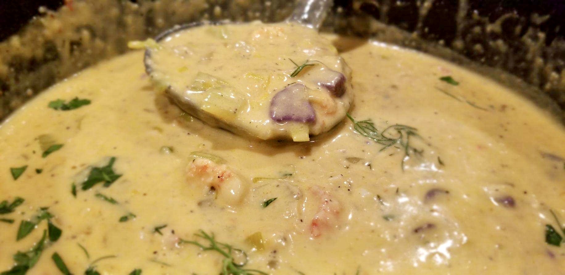 Gluten Free New England Lobster Chowder A Classic Crock Flour Farm