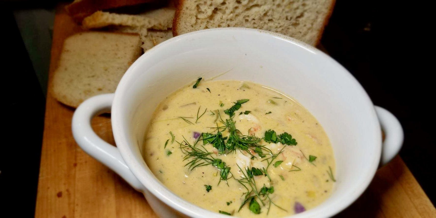 Gluten Free New England Lobster Chowder A Classic Crock Flour Farm