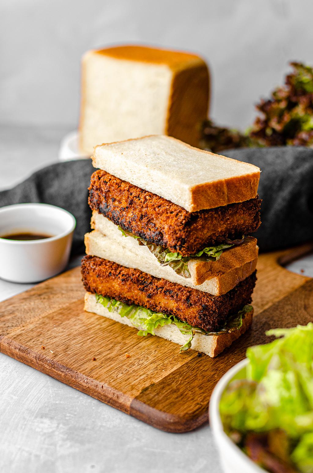 Katsu Sando (Japanese Katsu Sandwich) Floured Frame