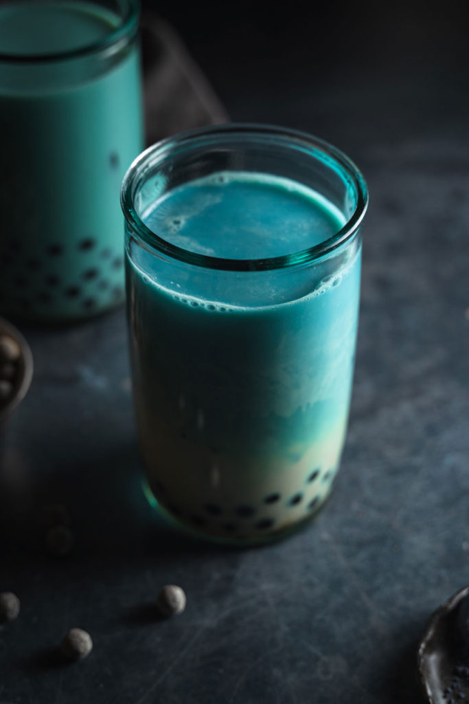 Butterfly Pea Milk Tea Drink Recipe Floured Frame
