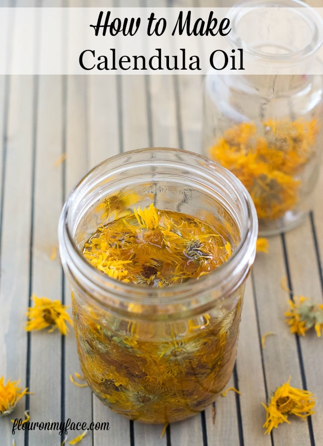 DIY Calendula Oil Flour On My Face