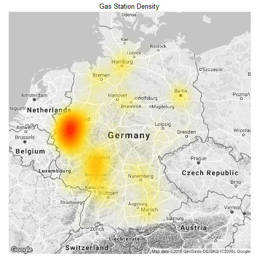 Maps are great German Gas Prices illustrated Florian Teschner