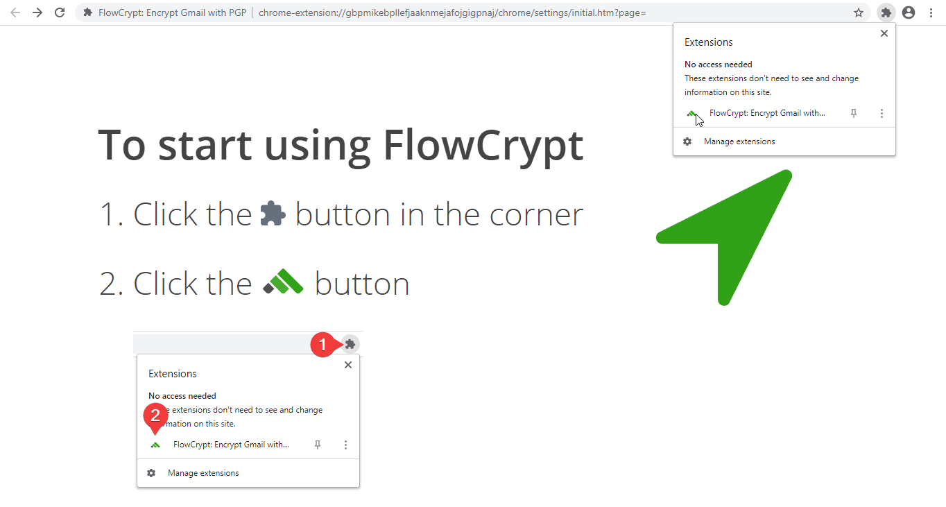 Installing FlowCrypt Browser Extension FlowCrypt Docs