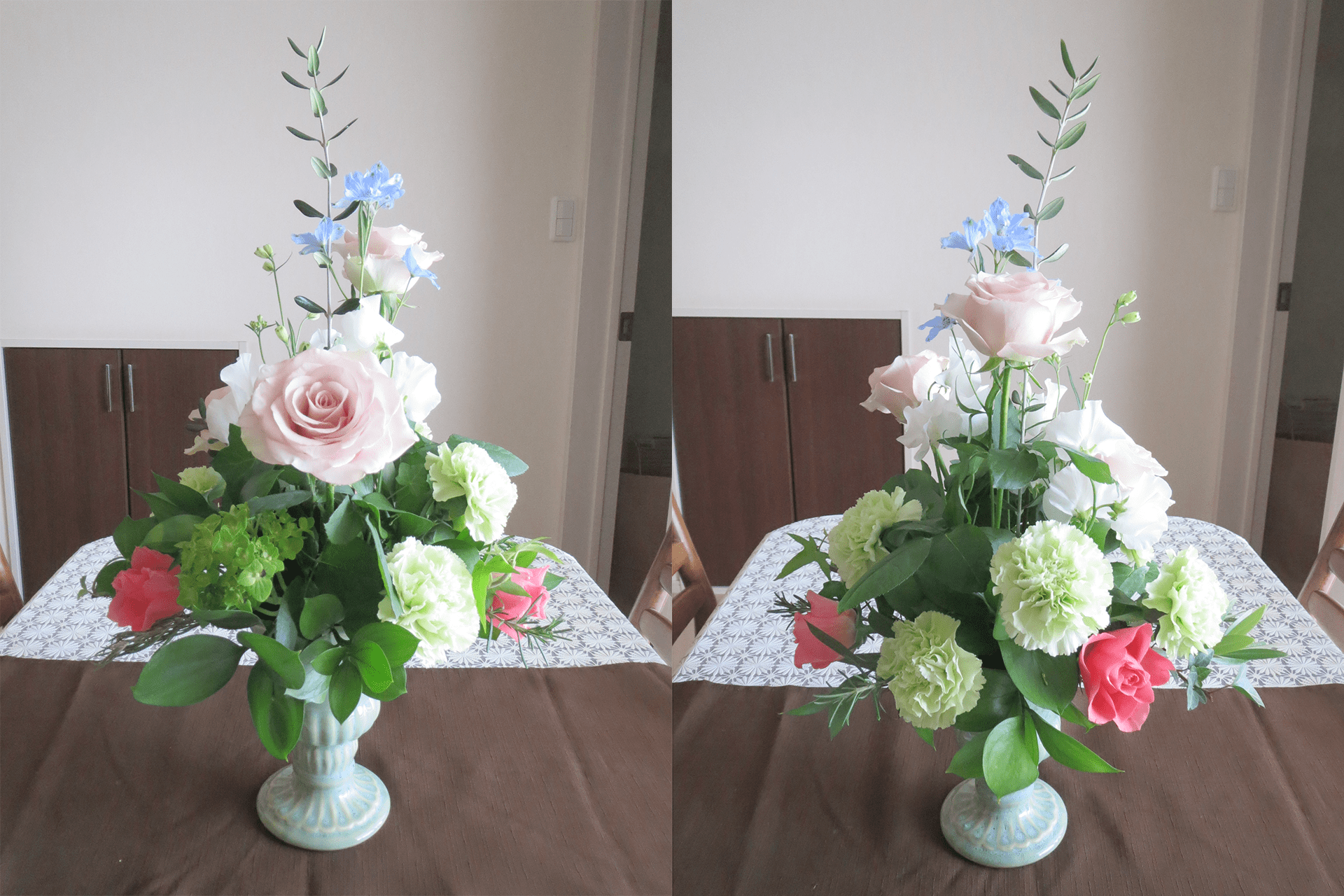 フラワーアレンジメントの基本／コーンシェイプの作り方 Flower Cafe Fresh Green