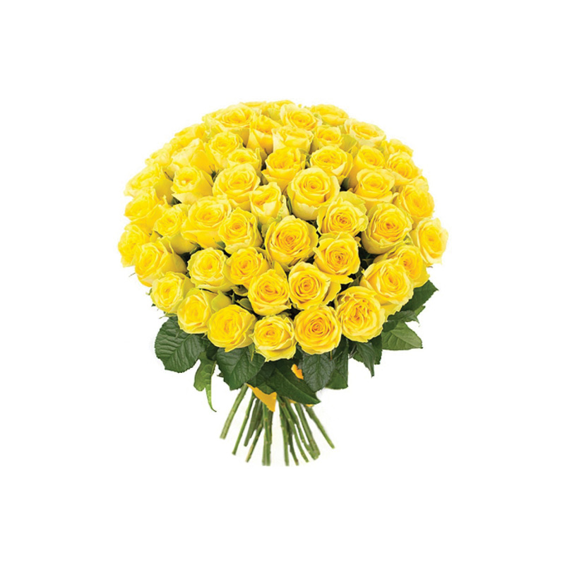 50 Yellow Roses flowercart