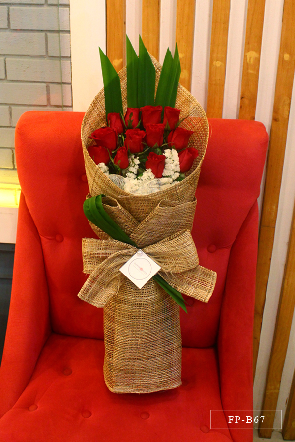 Bouquet of 1 Dozen Red Roses Flower Patch Online Flower Delivery