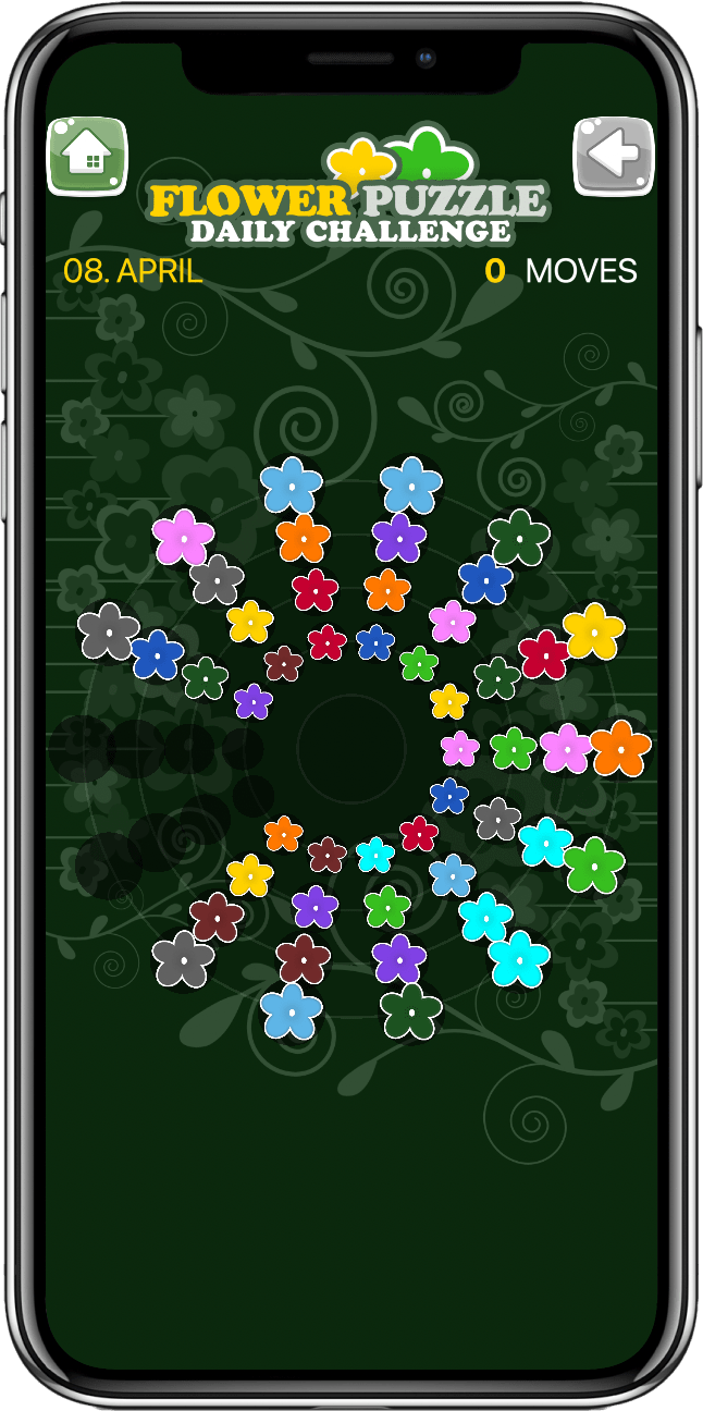 Flower Sort Puzzle Color Sorting Game for Apple iOS, Android mobile