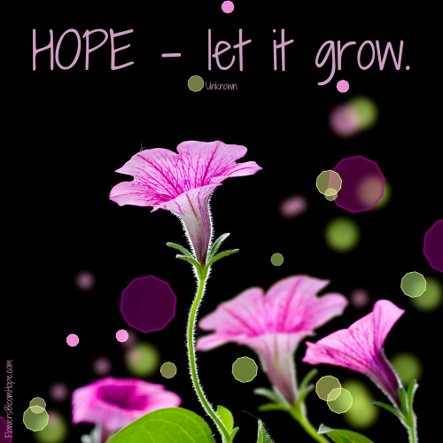 Let it Grow Flowers Bloom Hope