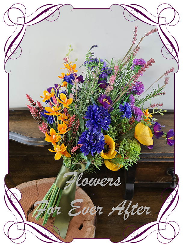 Poppy Silk Bridal Posy