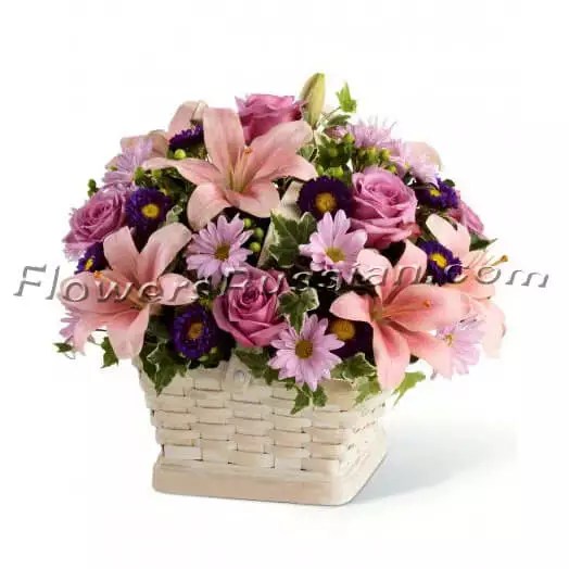 The Loving Sympathy Basket » Flower Delivery To Russia