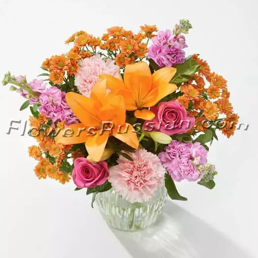 Citrus Zing Letterbox » Flower Delivery To Russia